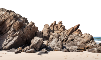 PNG Coastal rocks shore outdoors nature beach.