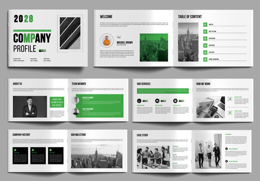 Company Profile Design Landscape