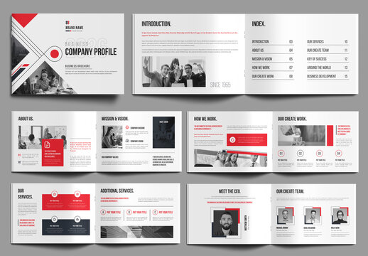 Company Profile Template Landscape
