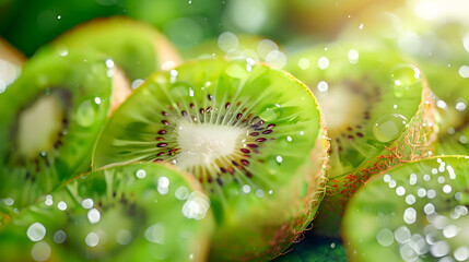 Kiwi commercial shooting close-up PPT background poster wallpaper web page