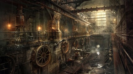The sound of grinding gears and echoing footsteps echoed through the empty mill ghostly reminders of the bustling activity that once filled its walls