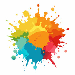 Color Burst: Watercolor Splash Design