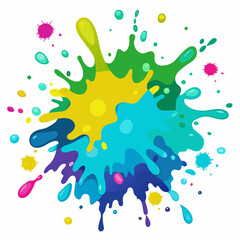 Color Burst: Watercolor Splash Design