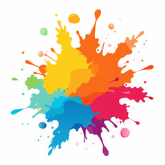 Color Burst: Watercolor Splash Design