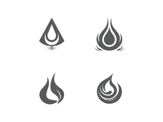 premium water logo set design vector, vector and illustration,
