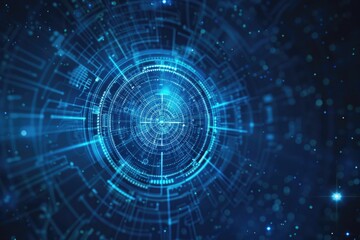 A close-up shot of a blue circular object covered in small dots