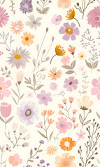 Seamless pattern of flower.