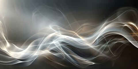 Fototapeta premium Ethereal mist and smoke creating a dark abstract dance in the light. Concept Mysterious Atmosphere, Abstract Photography, Light and Shadows, Misty Art, Dark Dance