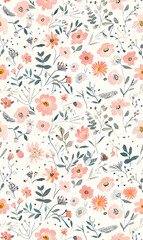 Fototapeta premium Seamless pattern of flower.