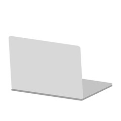 シンプルなノートパソコンのイラスト