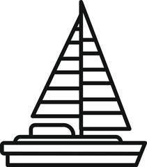 Sailing through the water enjoying a beautiful day