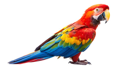 A parrot isolated on transparent background