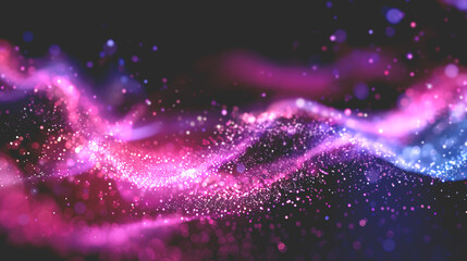 Fototapeta premium Glittering Pink and Purple Abstract Sparkling Lights.