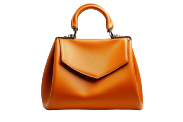 Orange Leather Handbag