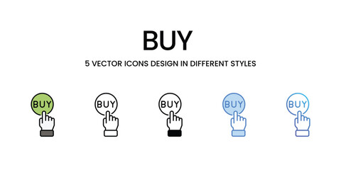 Buy icons vector set stock illustration.