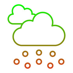 Obraz premium Hail Icon