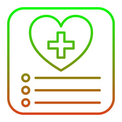 Obraz premium Daily Health App Icon