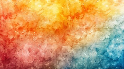 Fototapeta premium watercolor Abstract painting. Bright colors. Yellow, orange, blue.