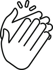 Fototapeta premium Clapping hands showing appreciation and support in a joyful and cheerful gesture at a live concert event