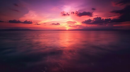 Beautiful sunset sky