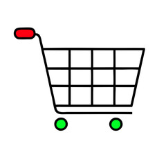 Shopping cart  icon for apps and websites
