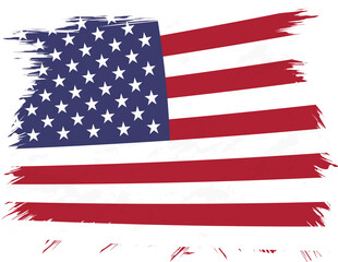 Fototapeta premium Grunge flag of USA