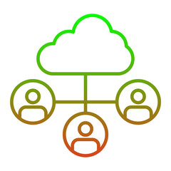 Cloud Sharing Icon