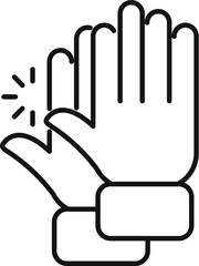 Celebrating a job well done, these two people give a high five