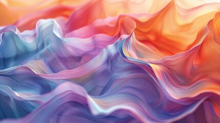 Obraz premium watercolor The image is an abstract painting with a mountainous landscape theme