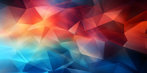 Obraz premium Vibrant abstract geometric background perfect for web design or poster banners. Concept Geometric Art, Abstract Design, Vibrant Colors, Web Design, Poster Banners