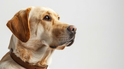 A close-up shot of a dog wearing a collar, great for pet-related content or personal stories