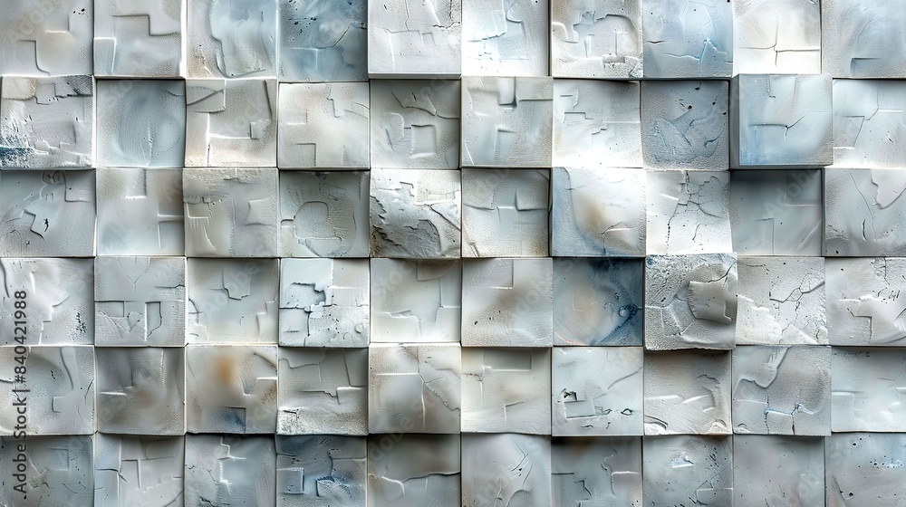 Poster the wall is formed from tiles arranged in an alternating pattern a rectangular polished background w