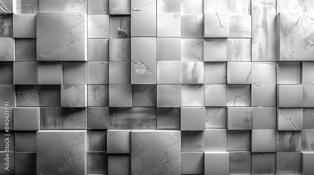 Poster the wall is formed from tiles arranged in an alternating pattern a rectangular polished background w