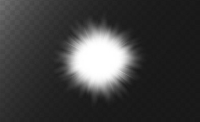 This is an abstract vector background featuring a light ray or sun beam. The backdrop is sparkle flash with a spotlight effect, shining on a black background.	