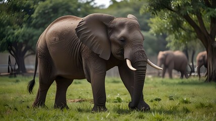 Obraz premium elephant in the zoo