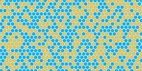 Colorful mosaic hexagon composition. Stylish geometric hexagonal marble abstract background