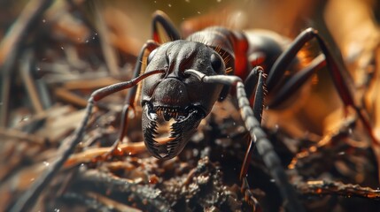 A close-up view of an antelope's face with distinctive markings and features
