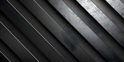 Obraz premium Elegant black and grey gradient backgrounds with metallic stripes for luxury designs. Concept Luxury Designs, Elegant Black Backgrounds, Grey Gradient, Metallic Stripes