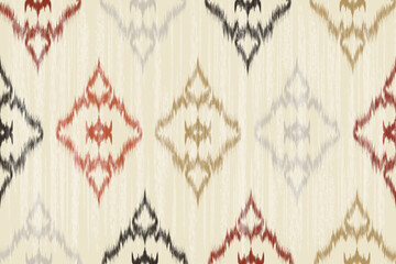 Ethnic abstract ikat art. Aztec ornament print. geometric ethnic pattern seamless color oriental. Design for background ,curtain, carpet, wallpaper, clothing, wrapping, Batik, vector illustration