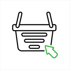 Shopping Basket vector icon