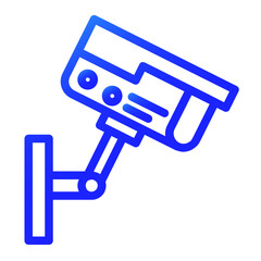  CCTV camera gradient icon