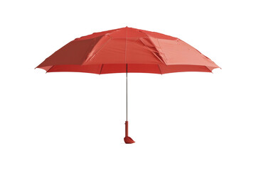 Obraz premium Red Umbrella Isolated on White Background
