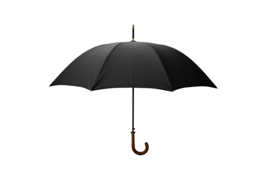 Black umbrella Isolated on White Background