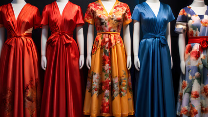 Fototapeta premium Beyond the Sketch - Bringing Printed Dress Designs to Life
