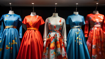 Obraz premium Beyond the Sketch - Bringing Printed Dress Designs to Life