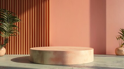 showroom, advertising, presentation, show, floor, light, wall, pastel, stand, object, mockup, 3d, geometric, background, pedestal, empty, modern, illustration, design, product, abstract, shape, displa