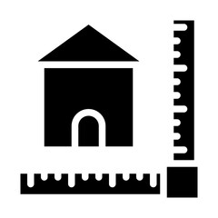 designing a house solid icon