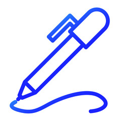 pen writes gradient icon