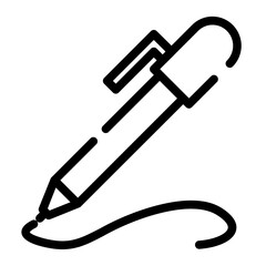 pen writes cutline icon