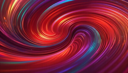 Abstract red dynamic holographic swirling style